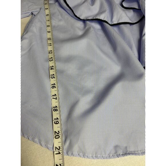 Kontrol Anthropologie Women's Off-Shoulder Bell Sleeve Blue Blouse - Small - Picture 11 of 11